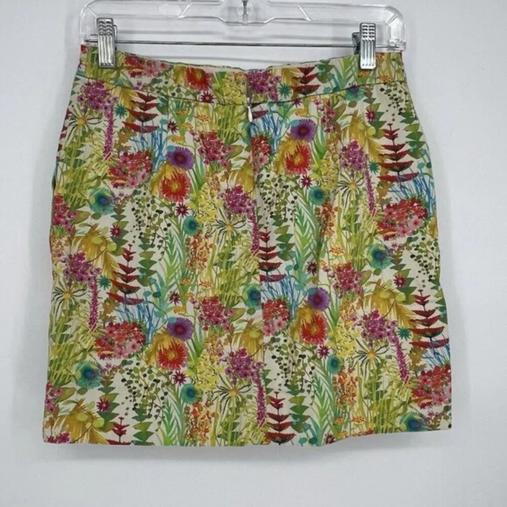 J. Crew Liberty Art Fabrics Size 0 Tresco‎ Floral Mini Preppy Colorful Summer